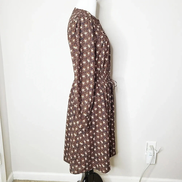 NWT Anthropologie See U Soon Long Button Front Sleeve Dress S - Picture 4 of 7